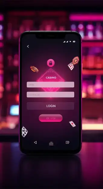 Interface de connexion sécurisée de Casino Rockstar, montrant les champs d'e-mail et de mot de passe prêts à être remplis pour accéder au compte.